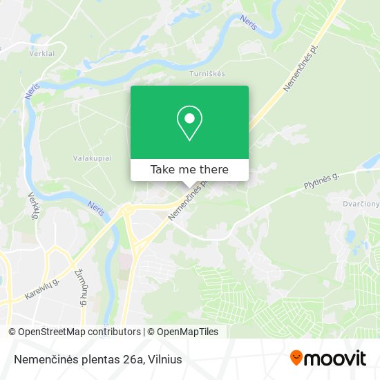 Nemenčinės plentas 26a map