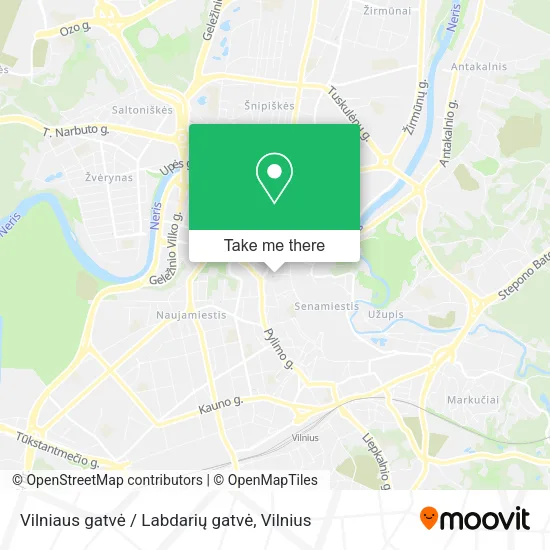 Карта Vilniaus gatvė / Labdarių gatvė