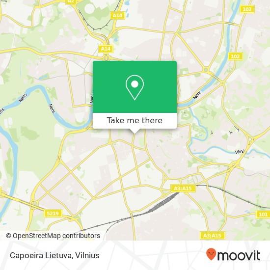 Capoeira Lietuva map