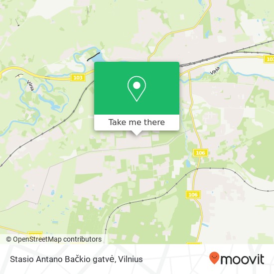 Stasio Antano Bačkio gatvė map