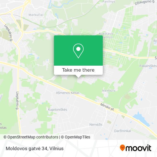 Карта Moldovos gatvė 34