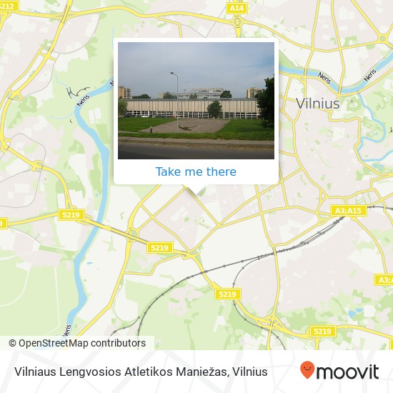 Vilniaus Lengvosios Atletikos Maniežas map