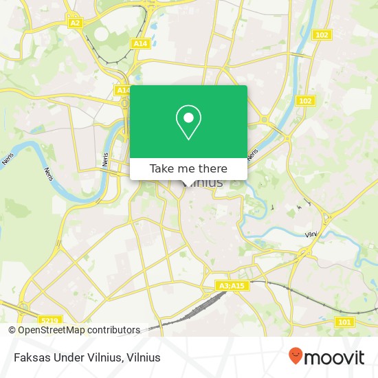 Карта Faksas Under Vilnius