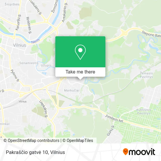 Карта Pakraščio gatvė 10