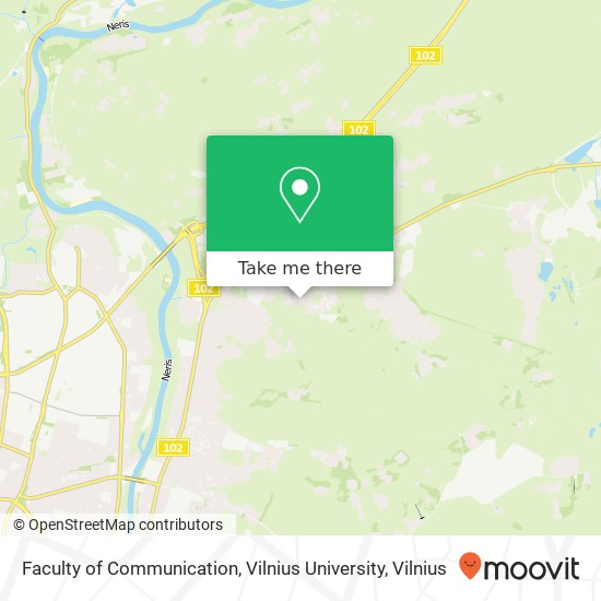 Faculty of Communication, Vilnius University map
