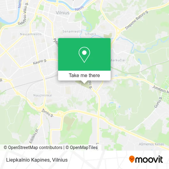 Liepkalnio Kapines map