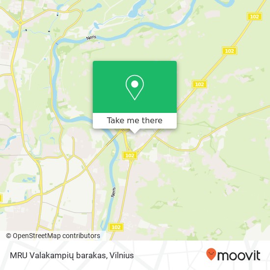 MRU Valakampių barakas map