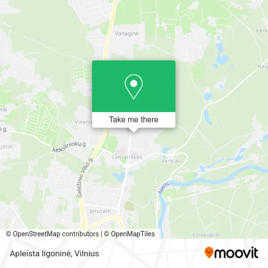 Карта Apleista ligoninė