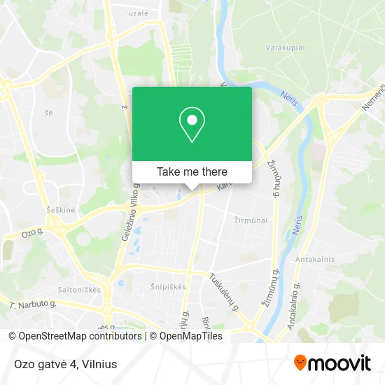 Ozo gatvė 4 map