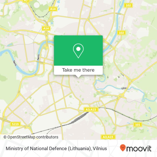 Ministry of National Defence (Lithuania) map