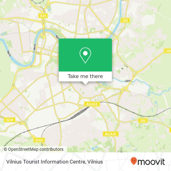 Vilnius Tourist Information Centre map