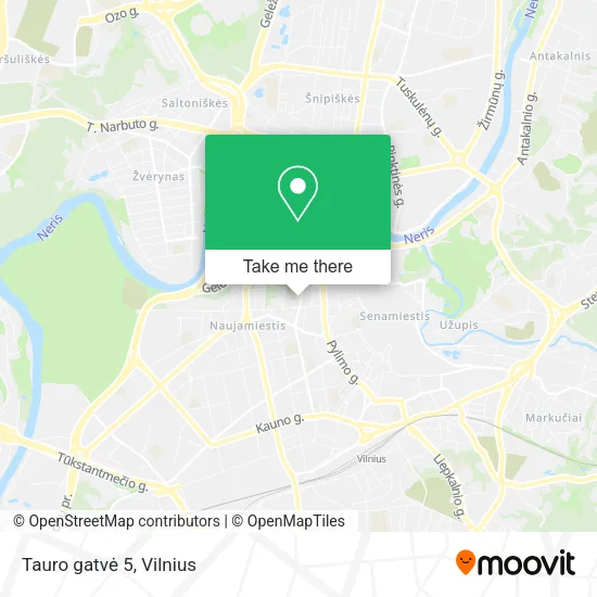 Карта Tauro gatvė 5