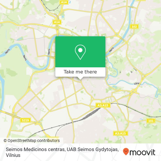 Карта Seimos Medicinos centras, UAB Seimos Gydytojas