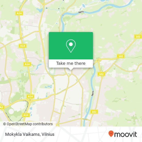 Mokykla Vaikams map