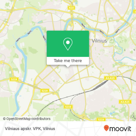 Карта Vilniaus apskr. VPK