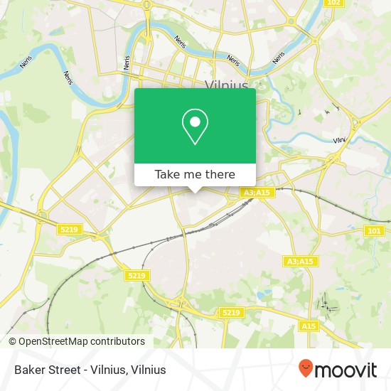 Карта Baker Street - Vilnius