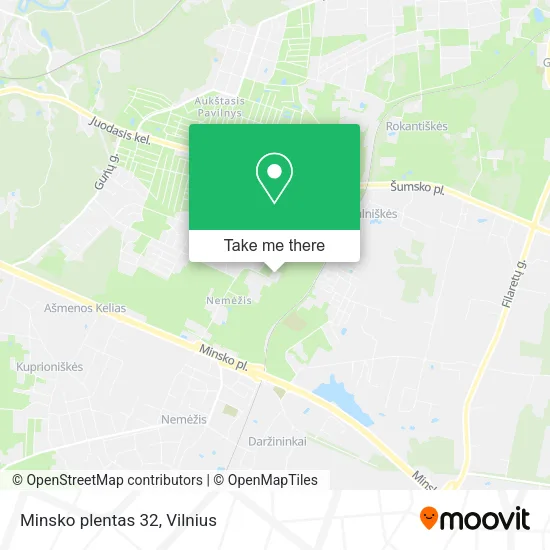 Карта Minsko plentas 32