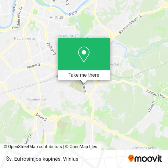 Карта Šv. Eufrosinijos kapinės