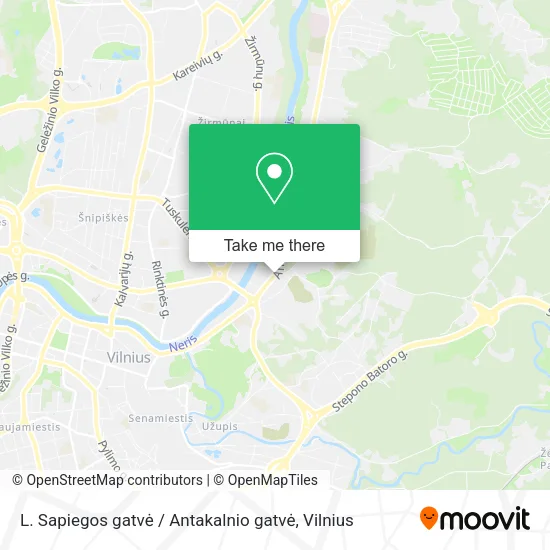 L. Sapiegos gatvė / Antakalnio gatvė map