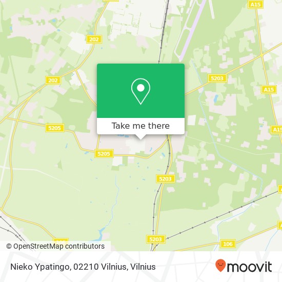 Nieko Ypatingo, 02210 Vilnius map