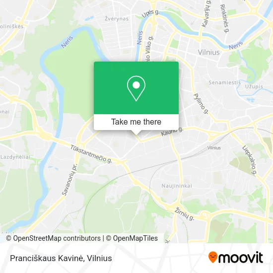 Карта Pranciškaus Kavinė