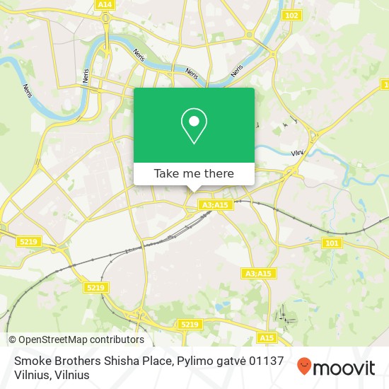 Карта Smoke Brothers Shisha Place, Pylimo gatvė 01137 Vilnius