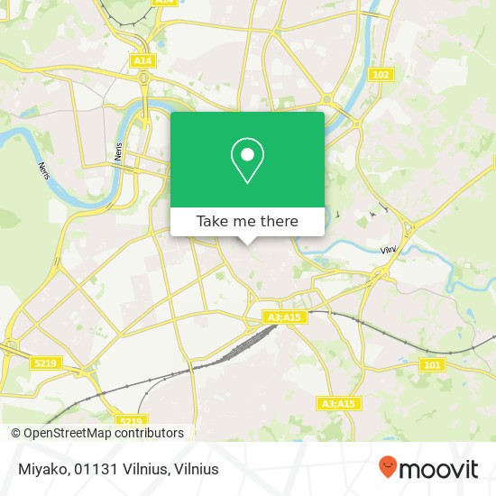 Miyako, 01131 Vilnius map