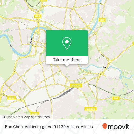 Карта Bon Chop, Vokiečių gatvė 01130 Vilnius