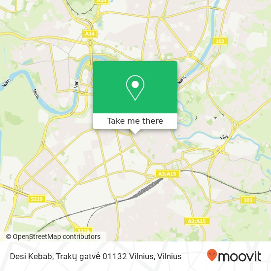 Desi Kebab, Trakų gatvė 01132 Vilnius map