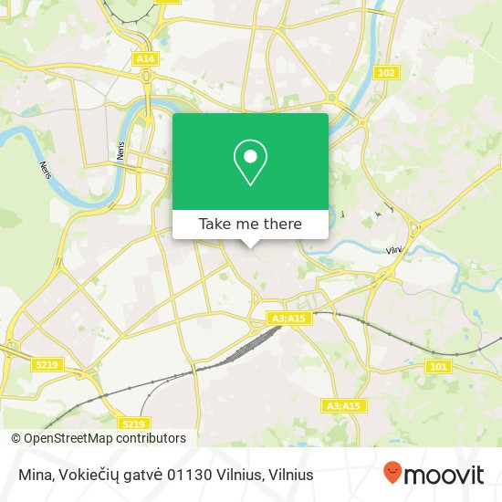 Mina, Vokiečių gatvė 01130 Vilnius map