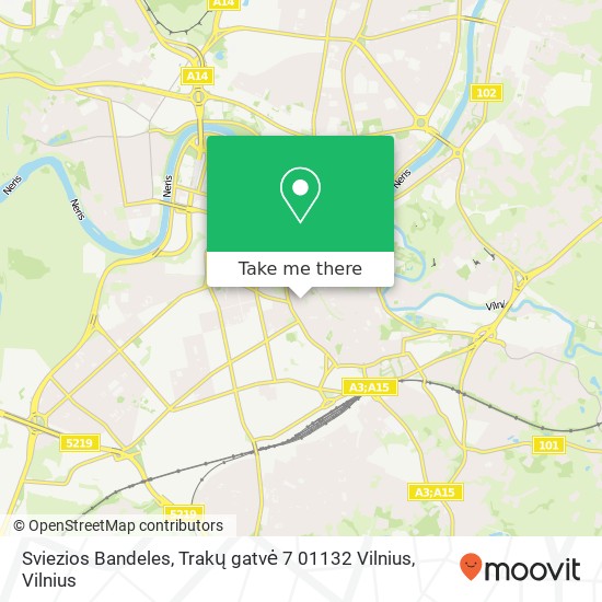 Sviezios Bandeles, Trakų gatvė 7 01132 Vilnius map