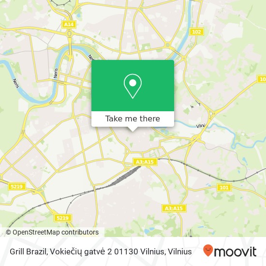 Карта Grill Brazil, Vokiečių gatvė 2 01130 Vilnius