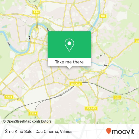 Карта Šmc Kino Salė | Cac Cinema