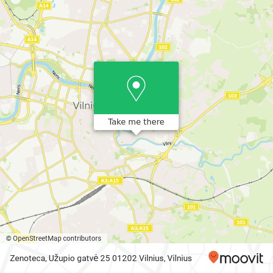 Карта Zenoteca, Užupio gatvė 25 01202 Vilnius