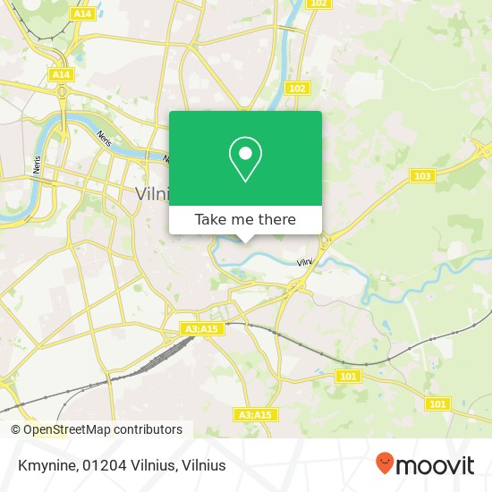 Kmynine, 01204 Vilnius map