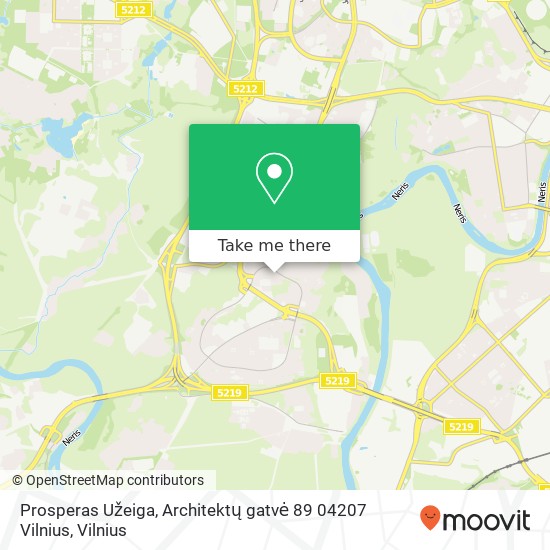 Prosperas Užeiga, Architektų gatvė 89 04207 Vilnius map