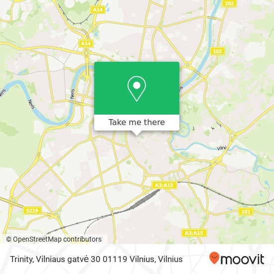 Trinity, Vilniaus gatvė 30 01119 Vilnius map