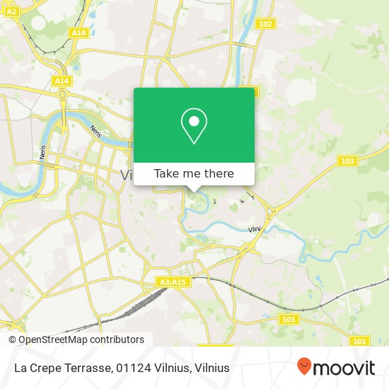 La Crepe Terrasse, 01124 Vilnius map