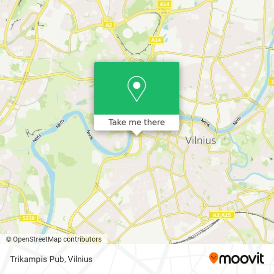 Trikampis Pub map