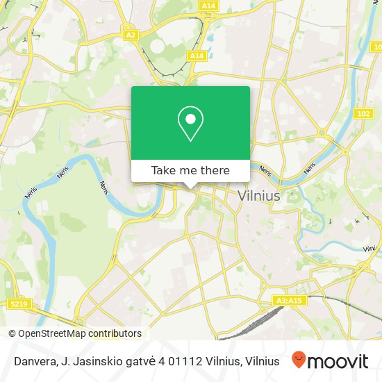 Карта Danvera, J. Jasinskio gatvė 4 01112 Vilnius