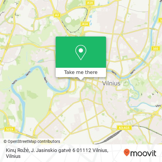 Kinų Rožė, J. Jasinskio gatvė 6 01112 Vilnius map