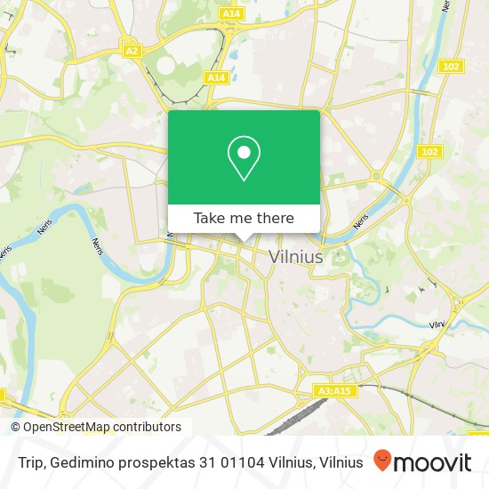 Trip, Gedimino prospektas 31 01104 Vilnius map