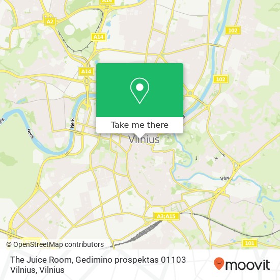 The Juice Room, Gedimino prospektas 01103 Vilnius map
