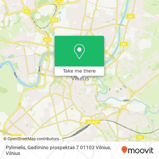 Pylimelis, Gedimino prospektas 7 01103 Vilnius map