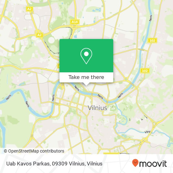 Uab Kavos Parkas, 09309 Vilnius map