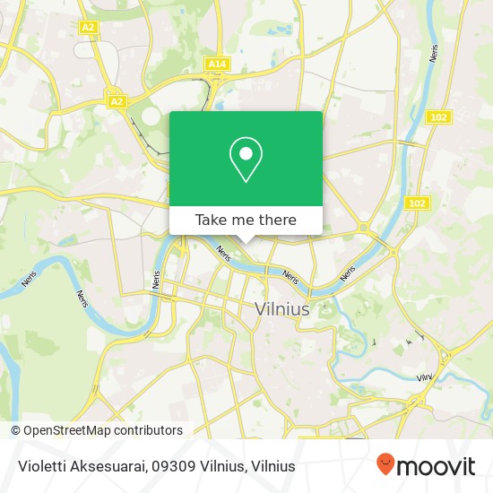 Карта Violetti Aksesuarai, 09309 Vilnius