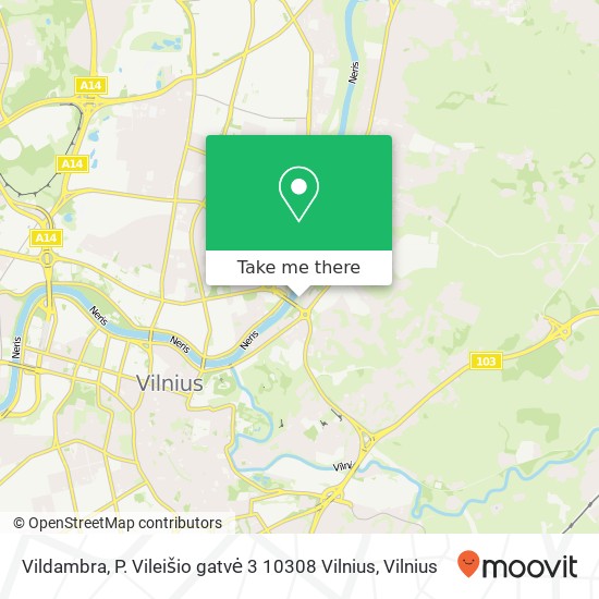 Vildambra, P. Vileišio gatvė 3 10308 Vilnius map