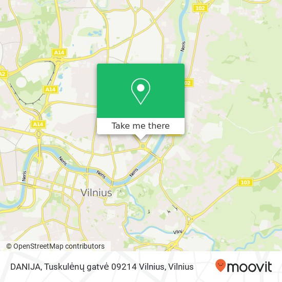 DANIJA, Tuskulėnų gatvė 09214 Vilnius map