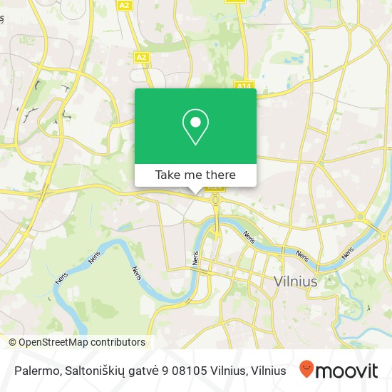 Карта Palermo, Saltoniškių gatvė 9 08105 Vilnius