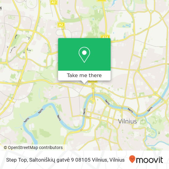 Step Top, Saltoniškių gatvė 9 08105 Vilnius map